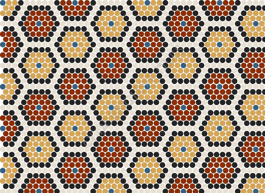 Contemporary Mosaic Patterns - Composition Florale