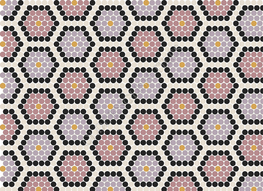 Contemporary Mosaic Patterns - Composition Florale