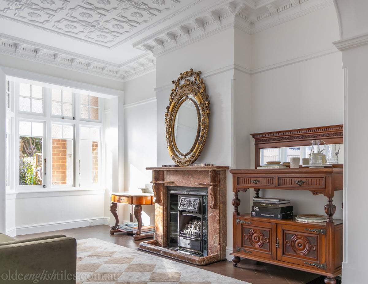 Cremorne Point Residence - Living Room Fireplace