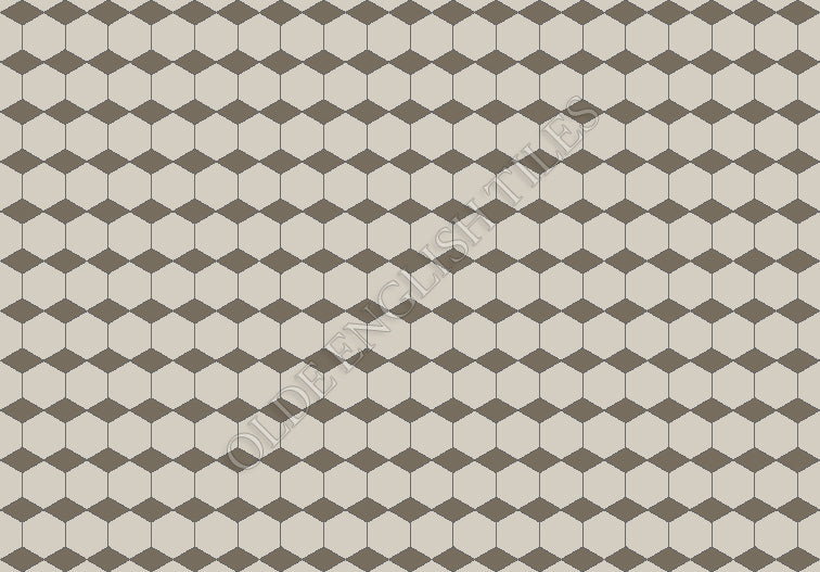 Contemporary Mosaic Patterns - Diamonds and Hexagons
