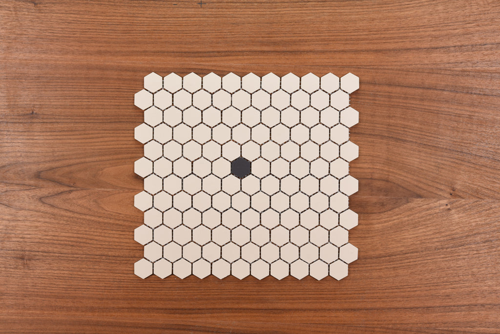Tiffany White 25 Hexagon