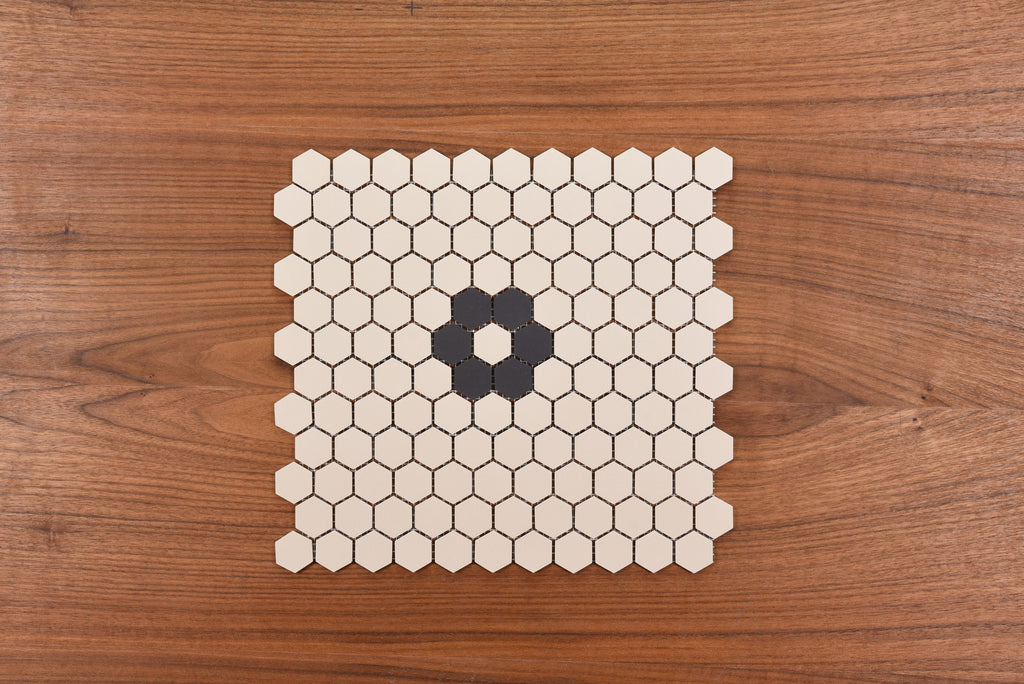 Algonquin White 25 Hexagon