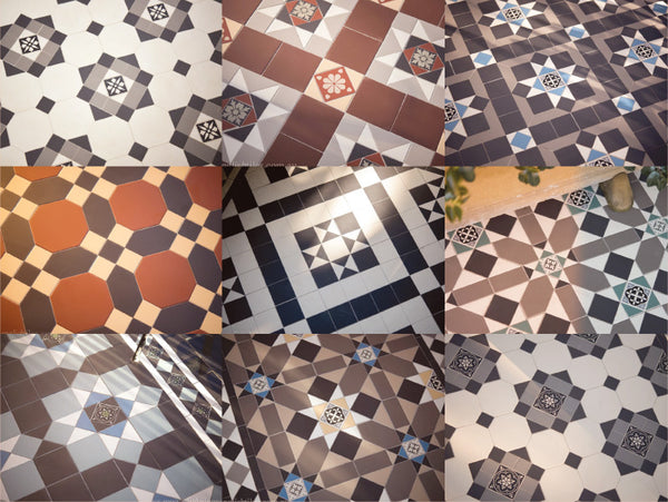 Mixed tessellated tile range