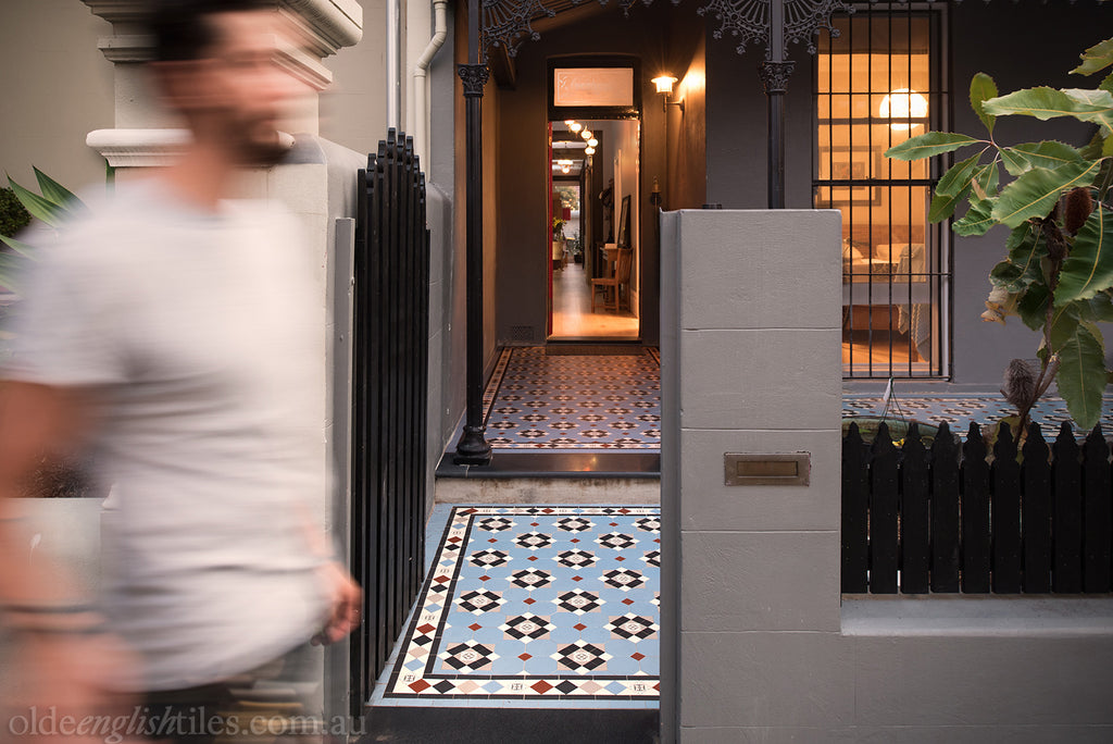 Outdoor Front Porch Heritage Tiles by Olde English Tiles