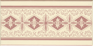 Victoria pink on vanilla 200 x 100 x 6mm (Set of 1)