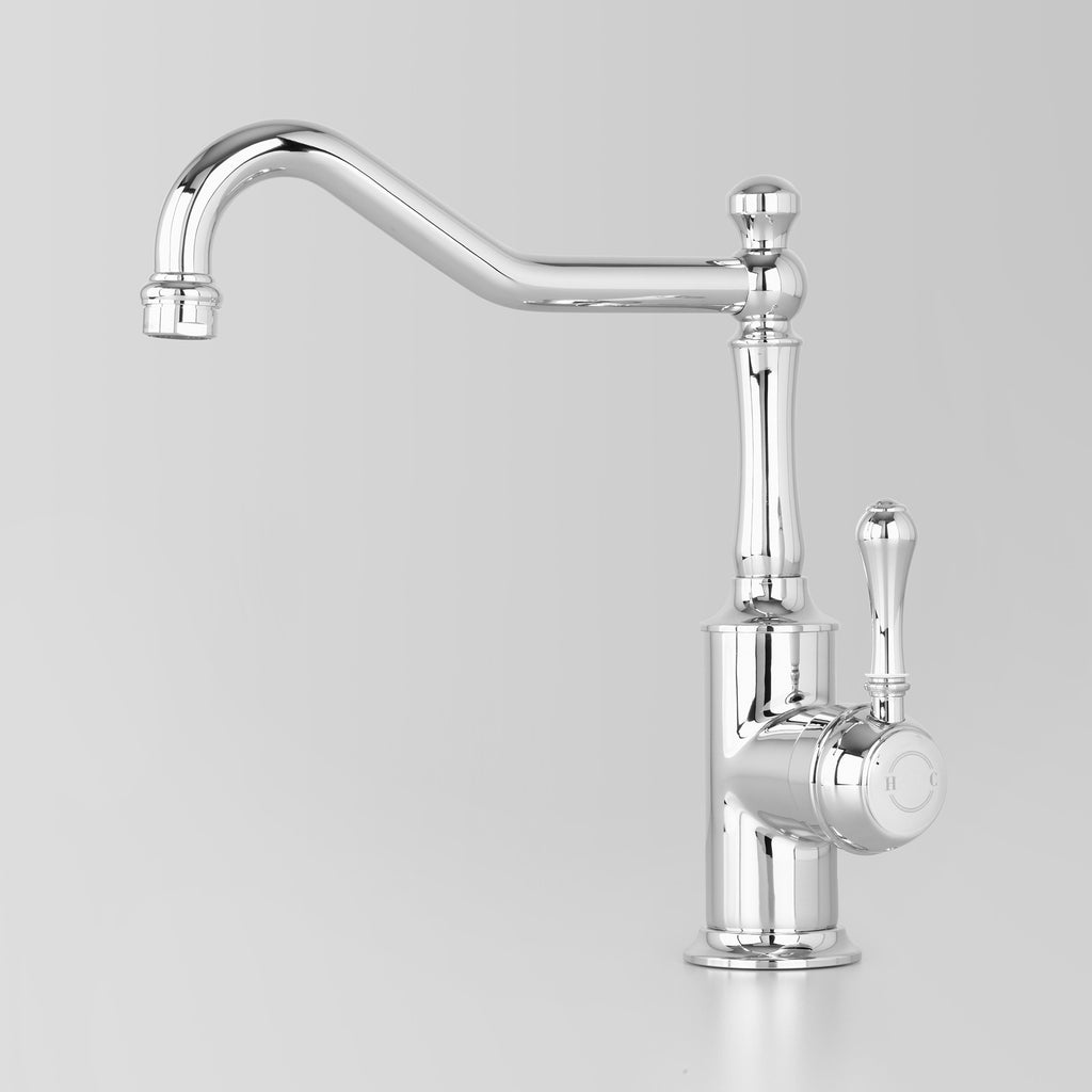 Olde English Signature -  Classic Olde English Signature Kitchen Mixer V2 Metal Lever 210mm swivel spout