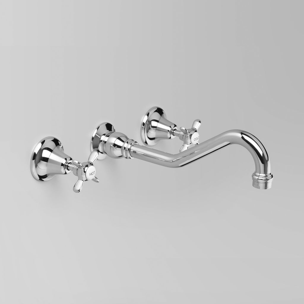 Olde English -  Classic Olde English Wall set 225mm spout (flow control option)