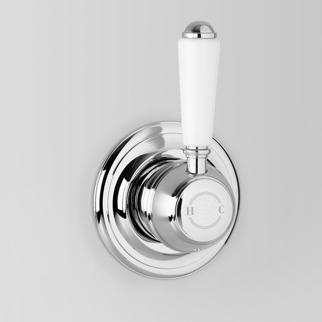  - Classic Olde English Signature Wall Mixer White Lever