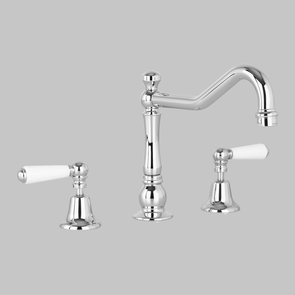  - Classic Olde English Spa & Kitchen Set V2 200mm swivel spout including bodies & tee(flow control option)
