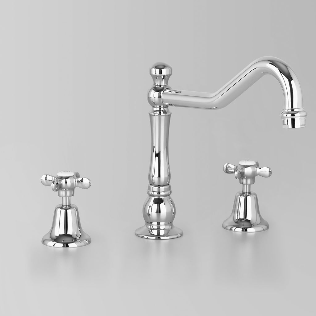 Olde English -  Classic Olde English Spa & Kitchen Set V2 200mm swivel spout including bodies & tee(flow control option)