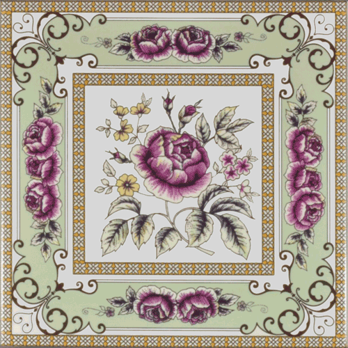 Victorian & Federation Wall Tiles Square - Rose Garden