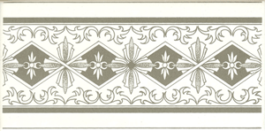 Victoria grey on white 150 x 75 x 6mm (Set of 1)