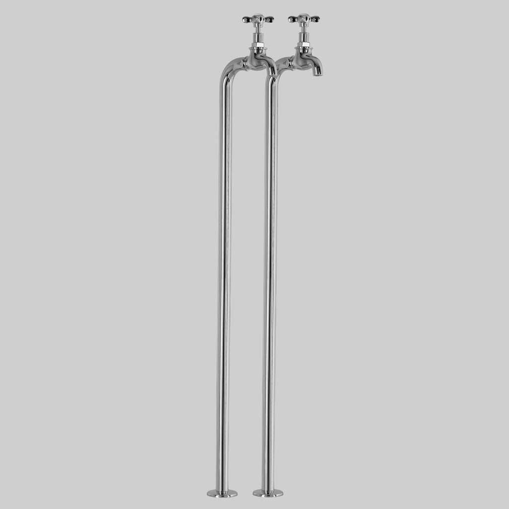 Olde English -  Classic Olde English Bib Tap Set Floor Mounted