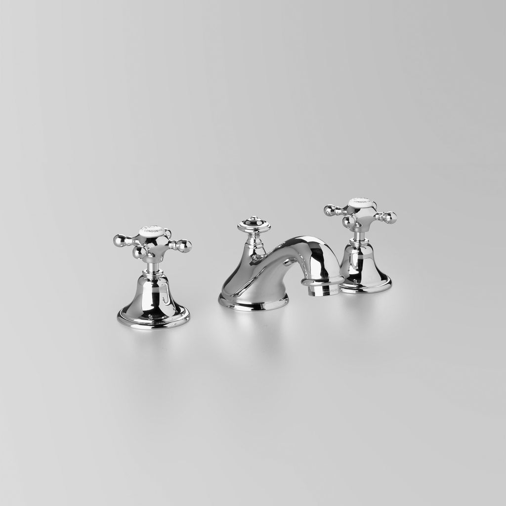 Tap Ware, Showers and Accessories -  Classic Edwardian Basin Set 115mm fixed spout