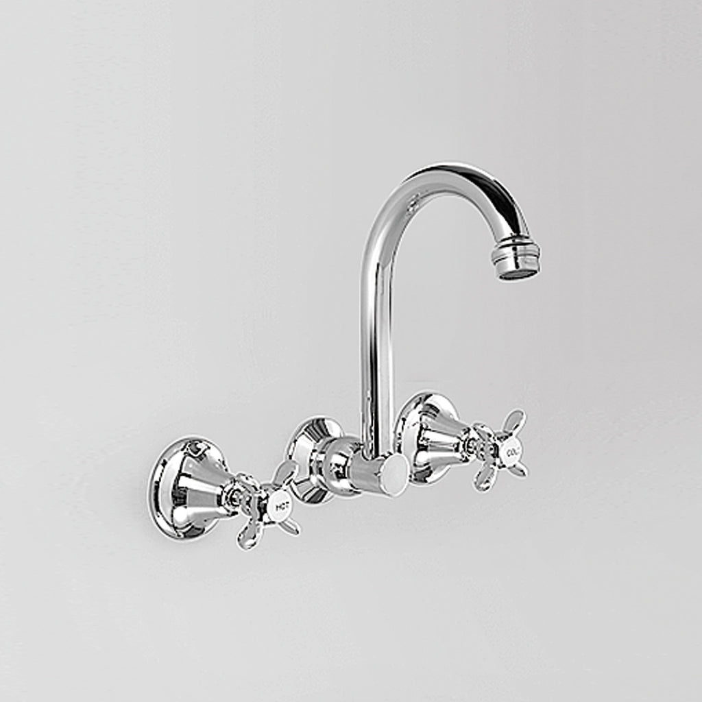 Olde English -  Classic Olde English Wall Set 170mm swivel spout (flow control option)