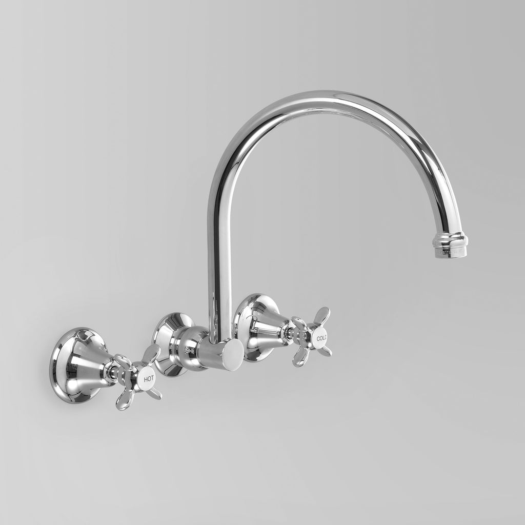Olde English -  Classic Olde English Wall Set 260mm swivel spout (flow control option)