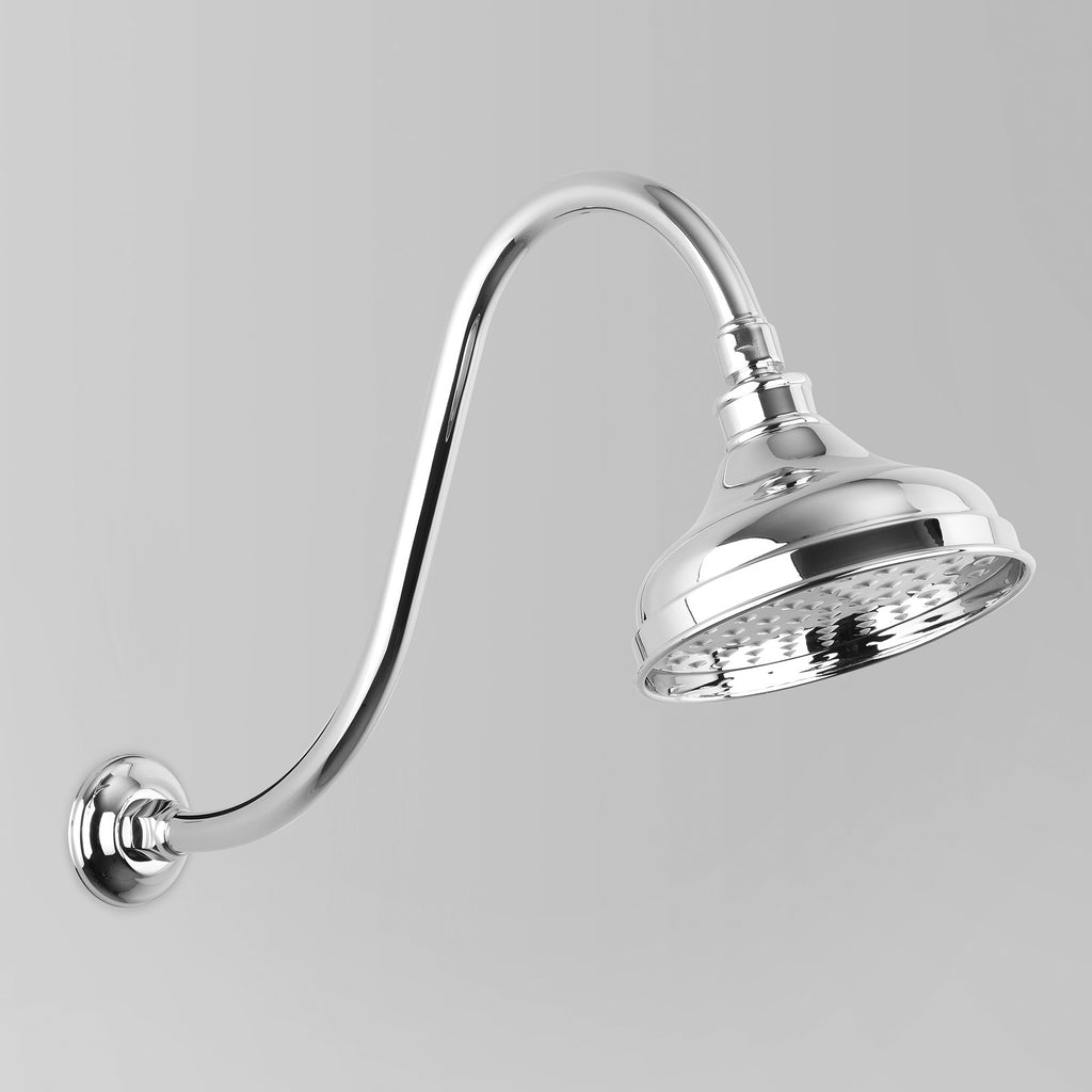  - Classic Olde English Shower Arm & Rose Only V3 with 150mm ball joint rose