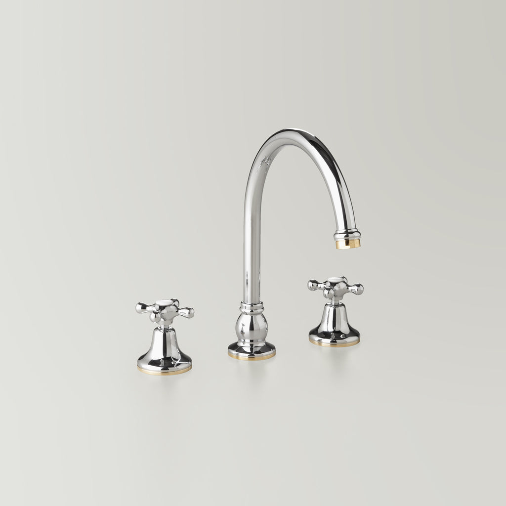 Hampton -  Classic Hampton Hob Spa & Kitchen Set 200mm swivel spout including bodies & tee (flow control option)
