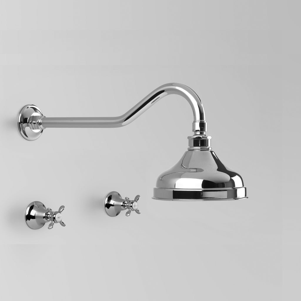 Olde English -  Classic Olde English Shower Set with 150mm ball joint rose