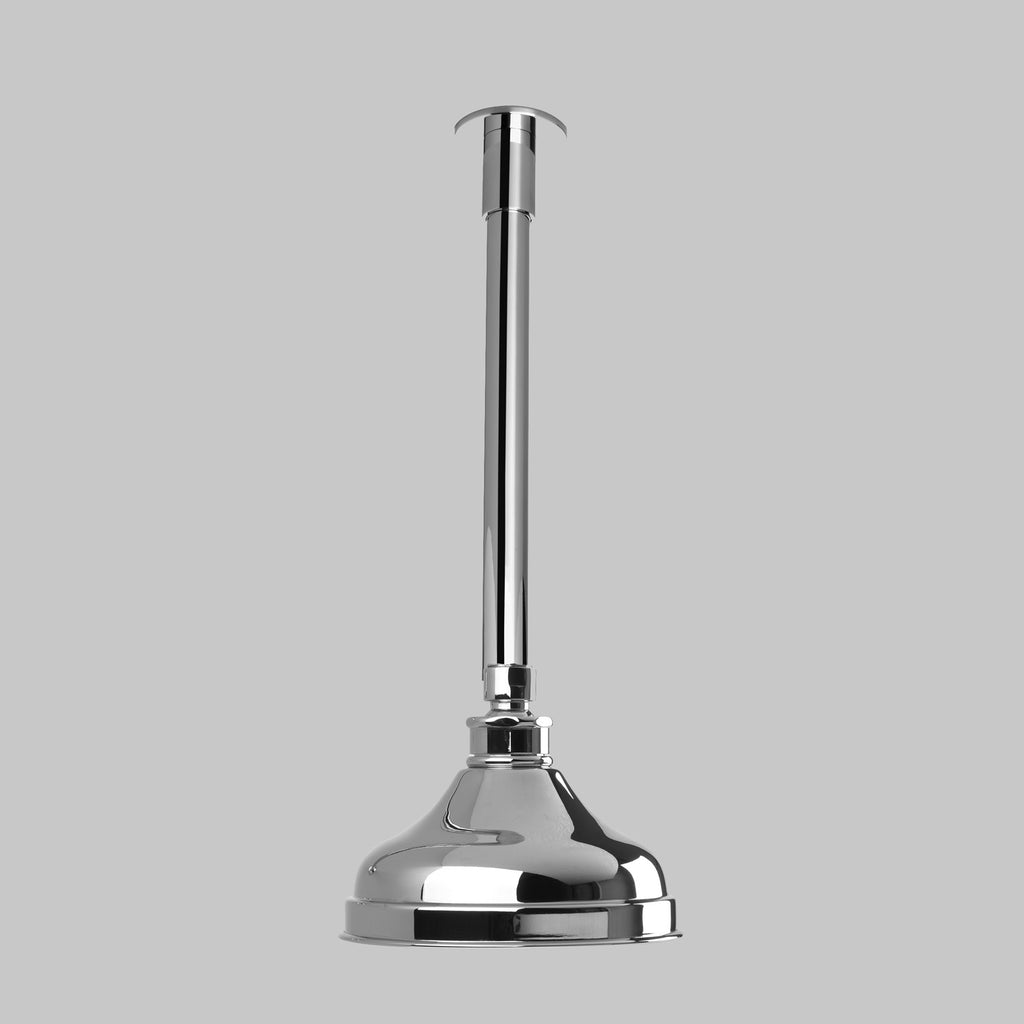 Olde English -  Classic Olde English Shower Arm & Rose Only ceiling mounted with 150mm ball joint rose