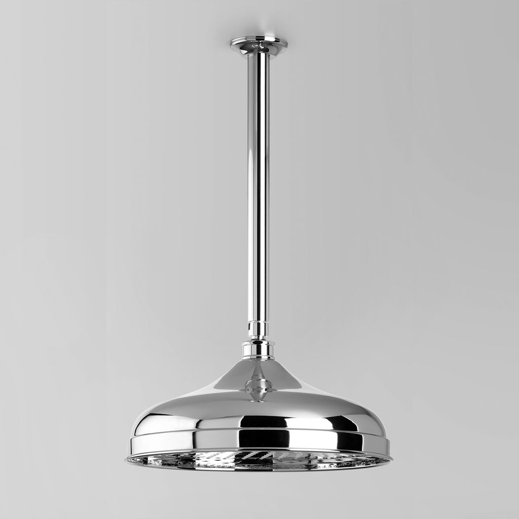 Olde English -  Classic Olde English Shower Arm & Rose Only V3 ceiling mounted with 300mm ball joint rose