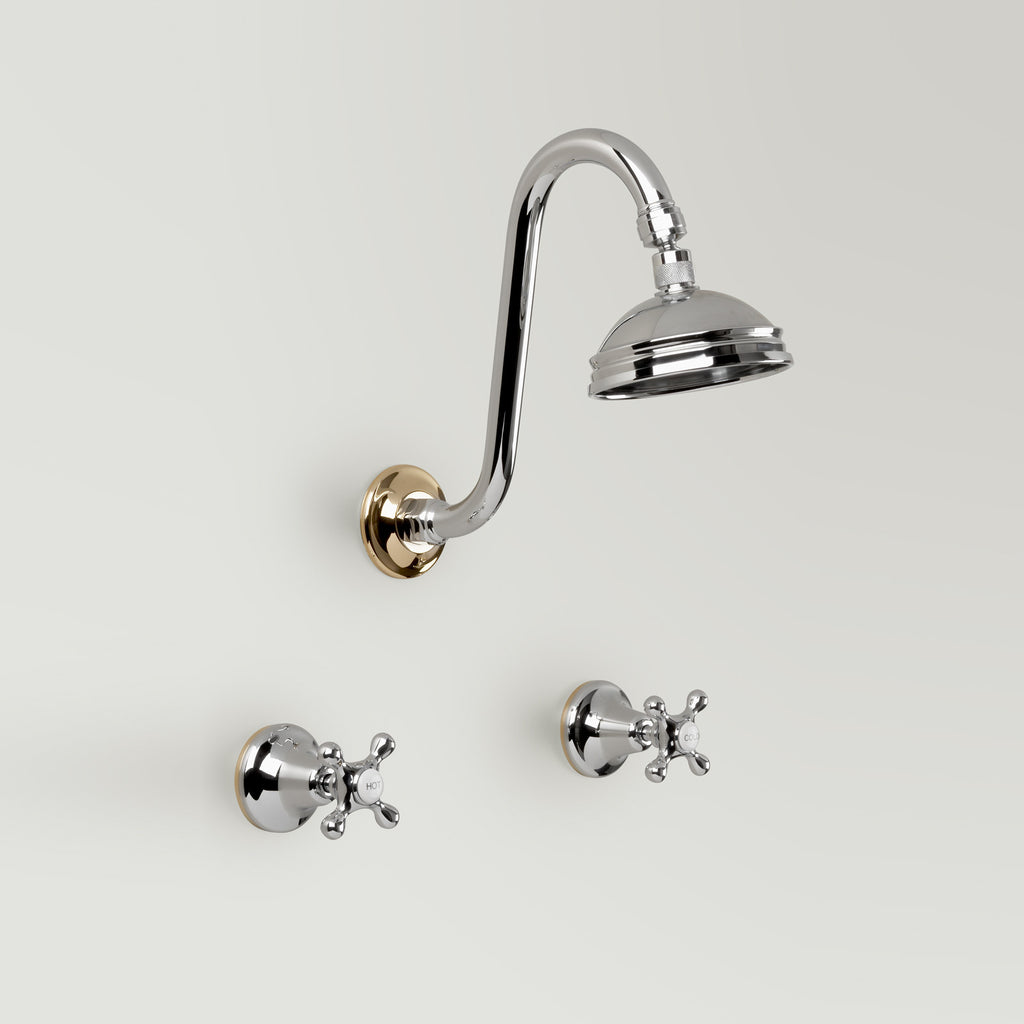 Hampton -  Classic Hampton Shower Set 100mm ball joint rose