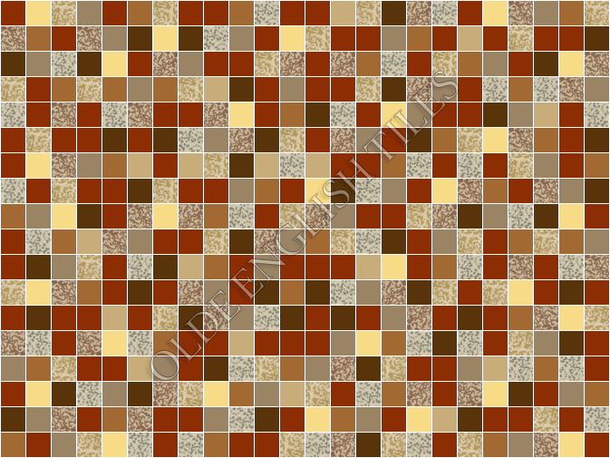 Mosaic Tiles -  50 Square Tapestry