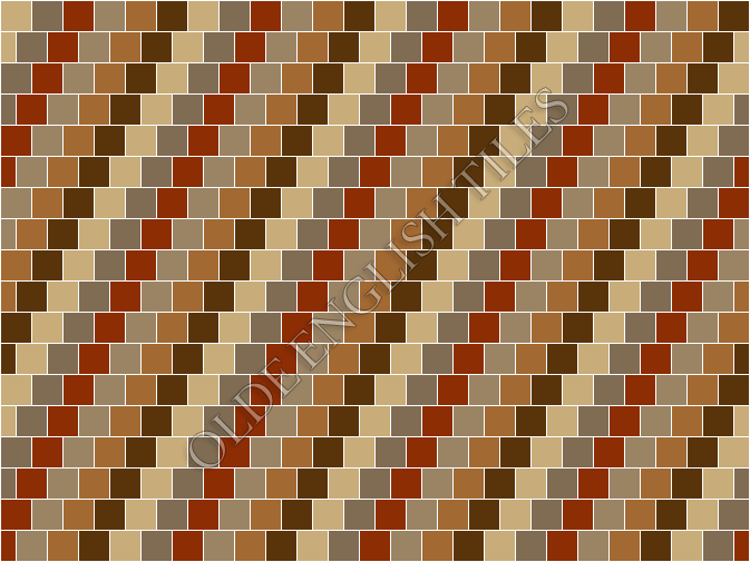 Art Deco Wall & Floor Tiles -  50 Step Tapestry