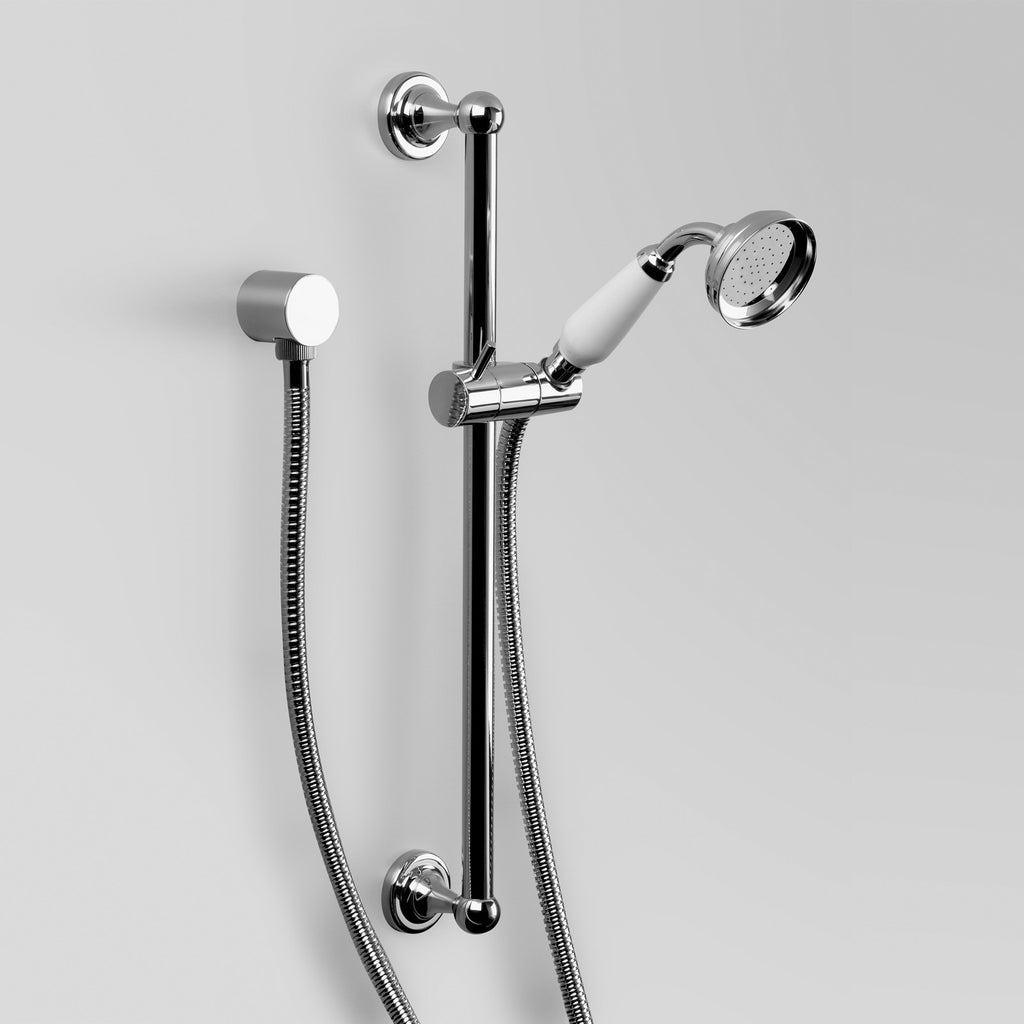  - Classic Olde English Rail Shower Slider Bar Set with elbow