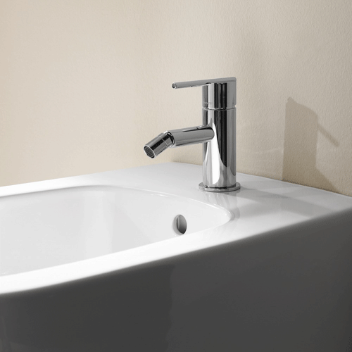 Spin Bidet mixer with pop up waste