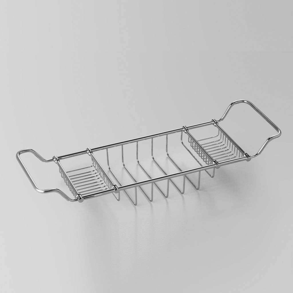  - Classic Olde English Soap & Sponge Basket across bath, adjustable 645 - 800mm length