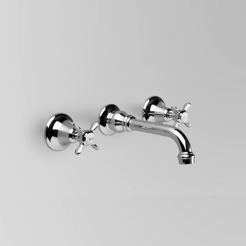 Tap Ware, Showers and Accessories -  Classic Olde English Wall Set 160mm spout (flow control option)