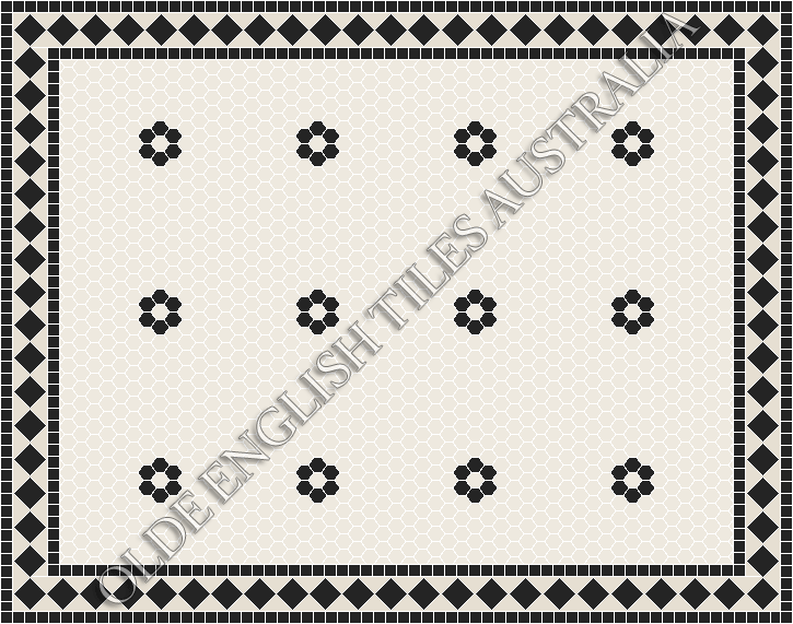  - Algonquin 25 White with Black Pattern