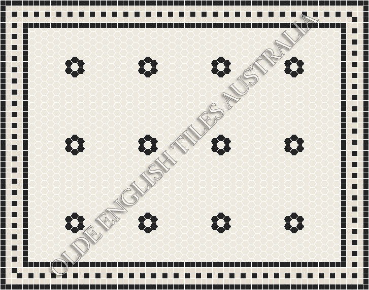  - Algonquin 25 White with Black Pattern