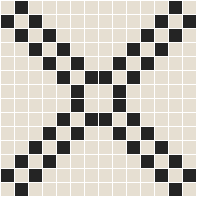  - Astoria 20 White with Black Pattern