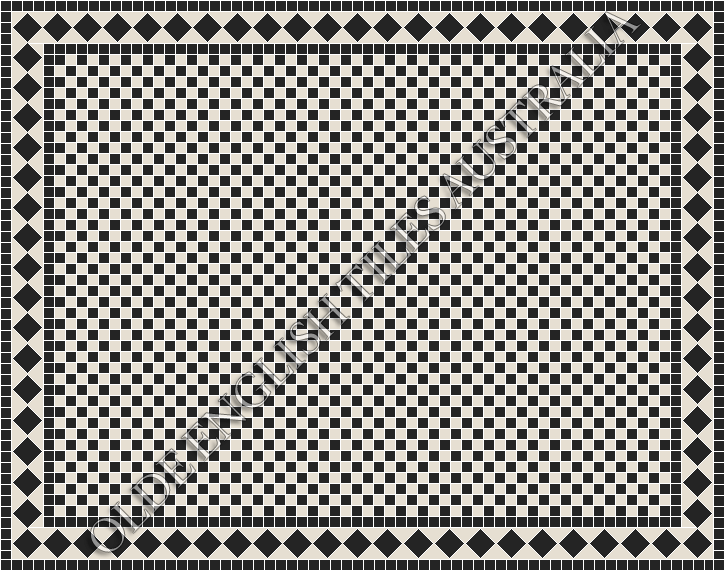  - Barclay 20 Black with White Pattern