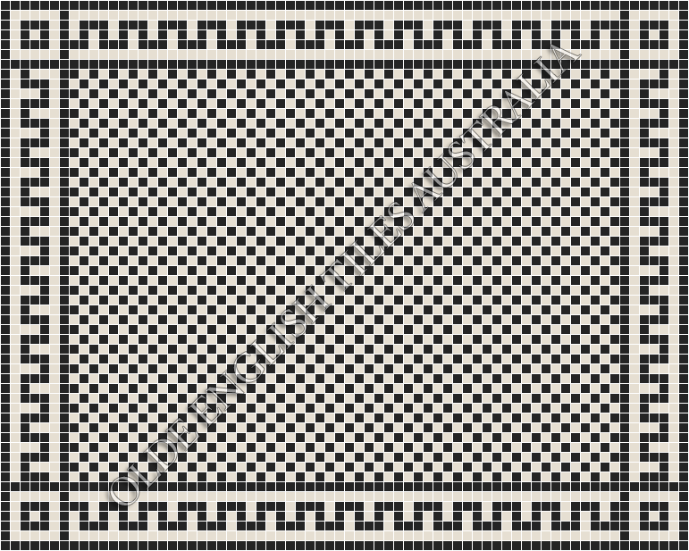  - Barclay 20 Black with White Pattern