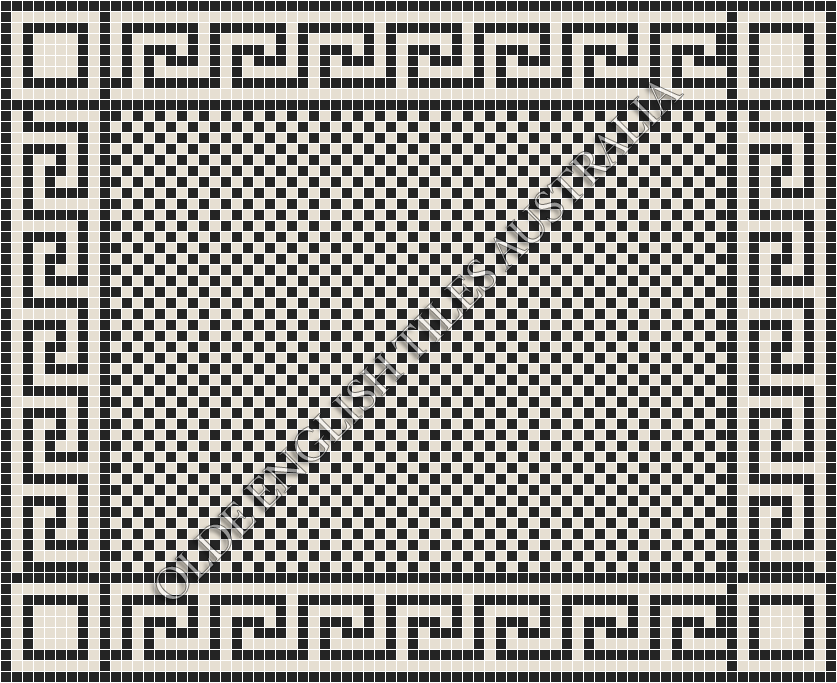  - Barclay 20 Black with White Pattern