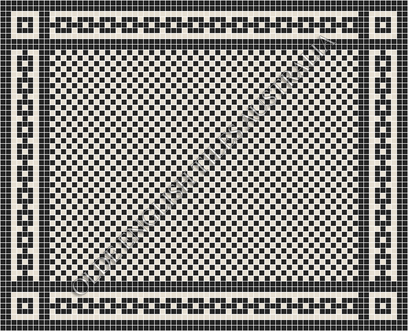  - Barclay 20 Black with White Pattern