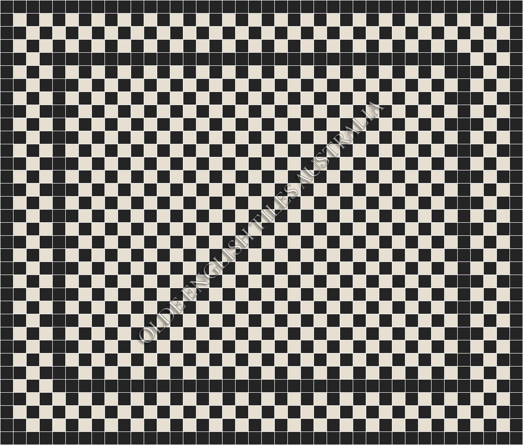  - Barclay 50 Black with White Pattern
