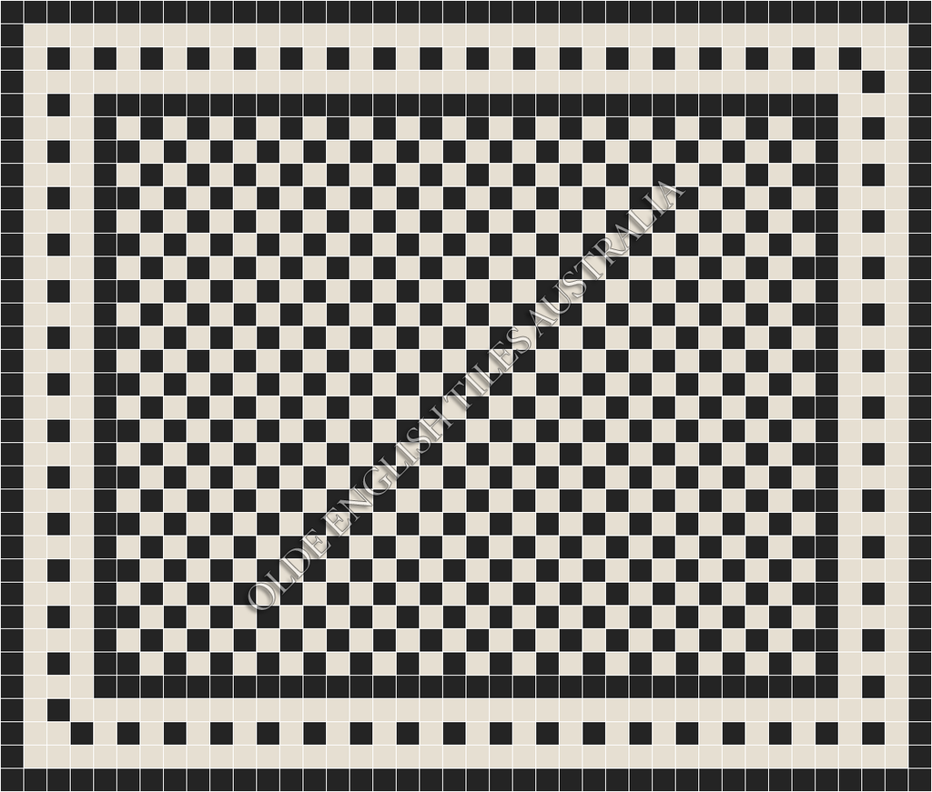  - Barclay 50 Black with White Pattern