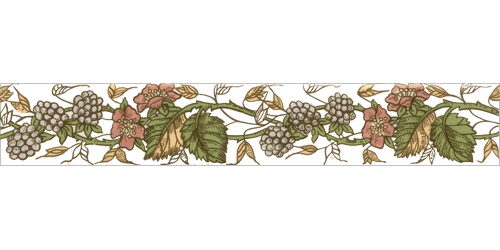 Victorian & Federation Wall Tiles - Berries strip