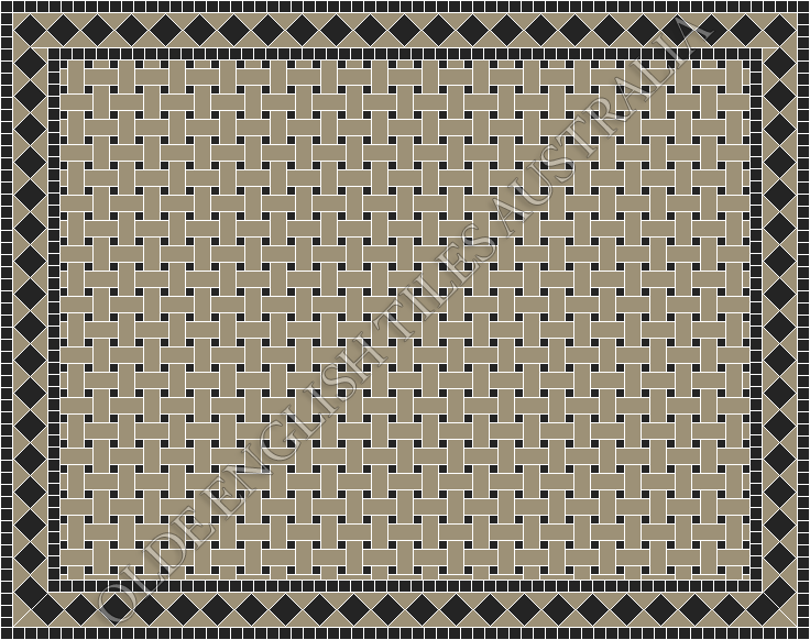  - Monte Carlo 3 50 x 23.5 and 12 x 12 Light Grey with Black