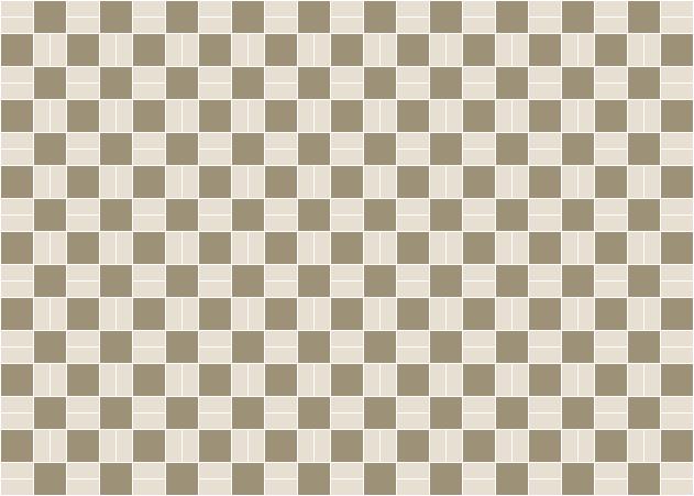 Classic Mosaic Patterns -  Cannes 2 50 x 50 and 50 x 23.5 Light Grey with White