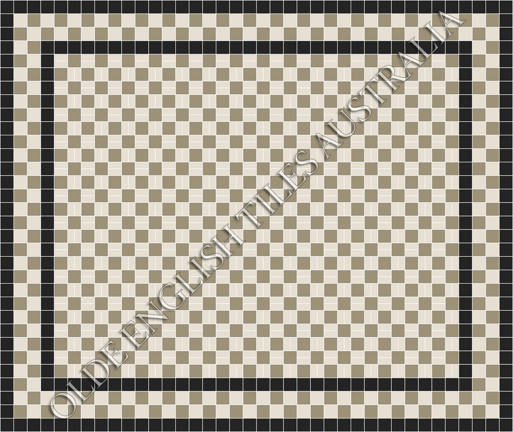Classic Mosaic Patterns - Cannes 2 50 x 50 and 50 x 23.5 Light Grey with White