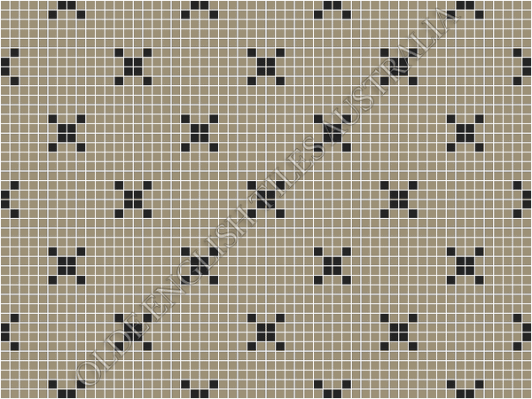 Charleston 20 Light Grey with Black Pattern – Olde English Tiles™