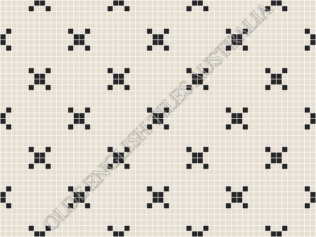  - Charleston 20 White with Black Pattern