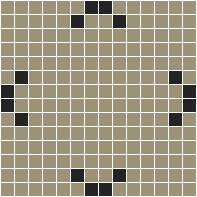 Classic Mosaic Patterns - Charleston 20 Light Grey with Black Pattern