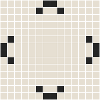  - Charleston 20 White with Black Pattern