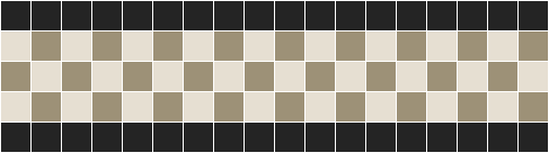 Mosaic Tiles -  Charleston 50 Black White and Grey Border